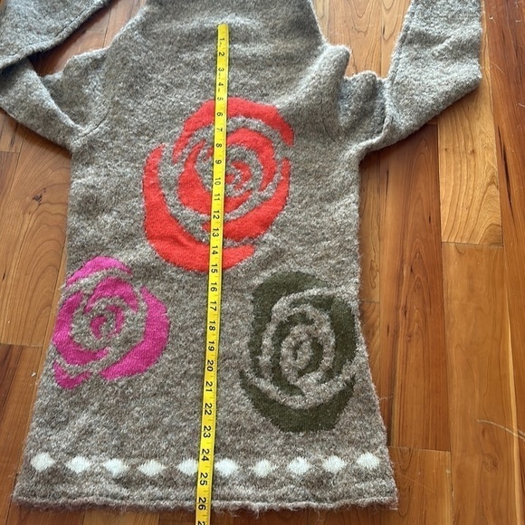 Neve Alpaca Wool sweater Nordic turtleneck colorful neutral apres ski winter - Picture 11 of 12